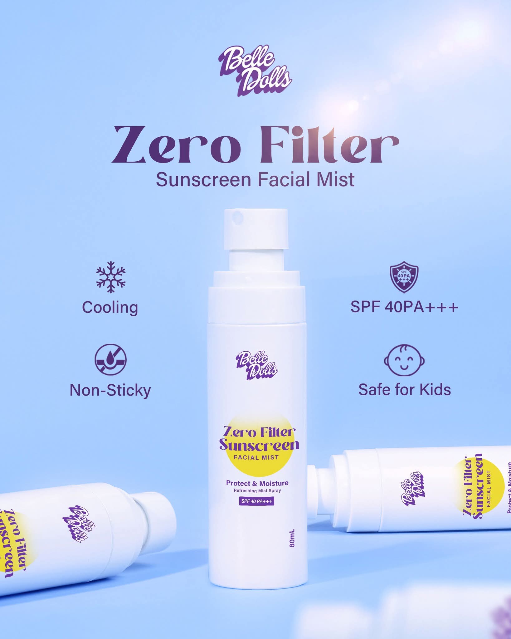 Belle Dolls Zero Filter Sunscreen Facial Mist