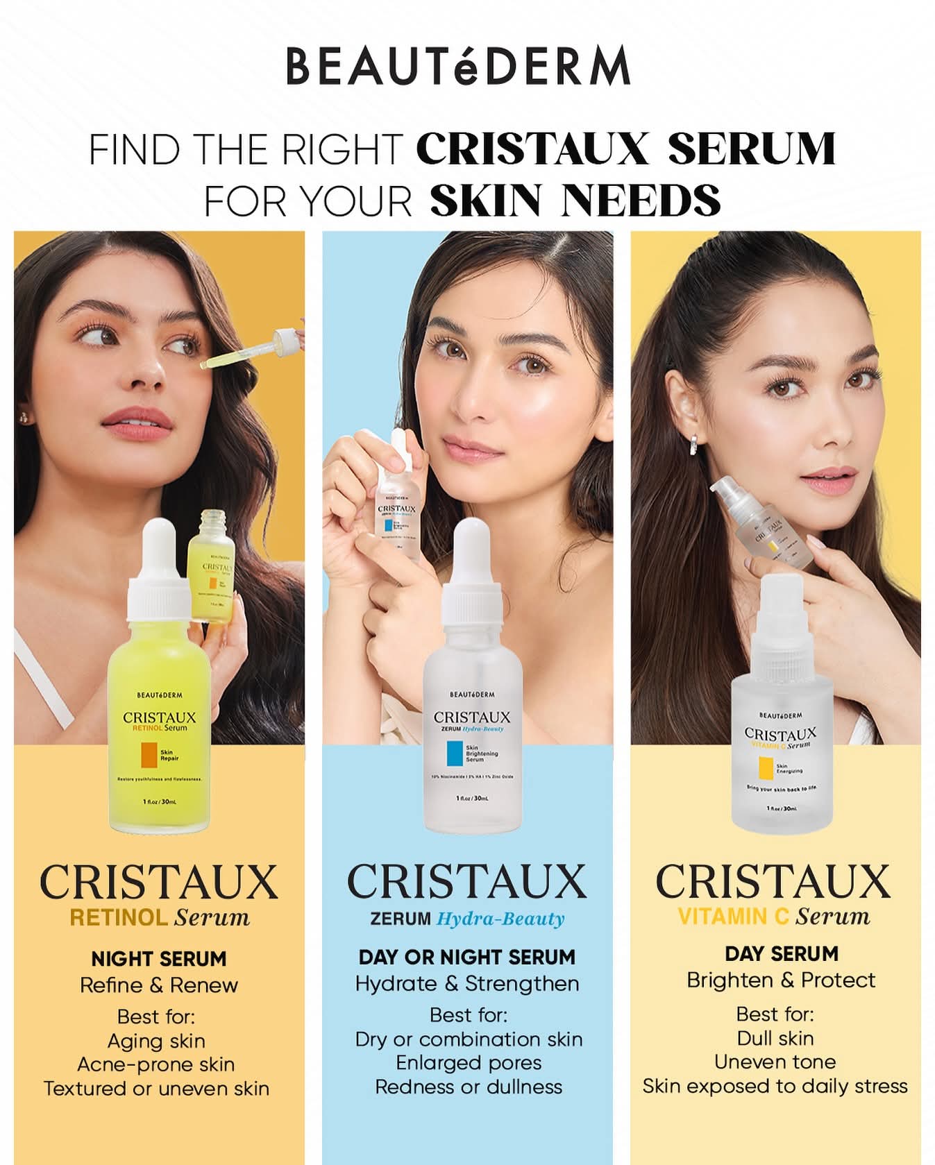 Beautederm Cristaux Trio Serum