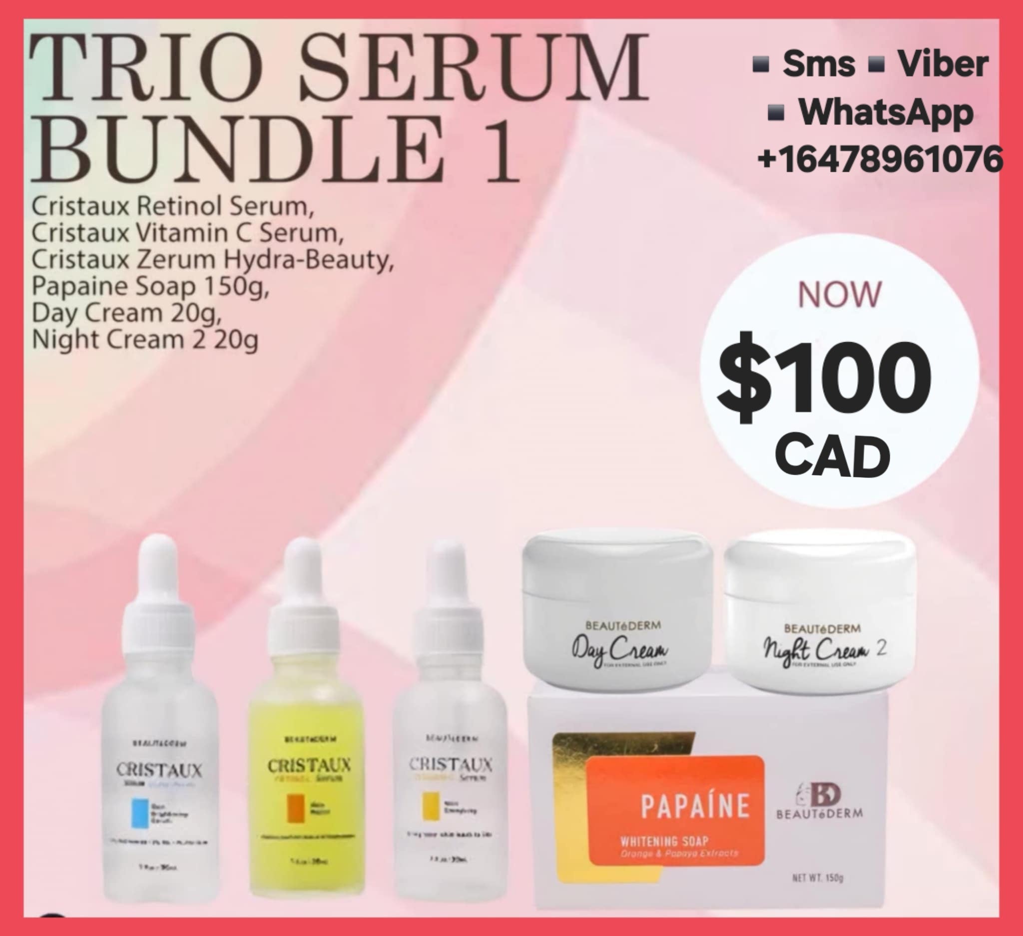 Beautederm Trio Serum Bundle